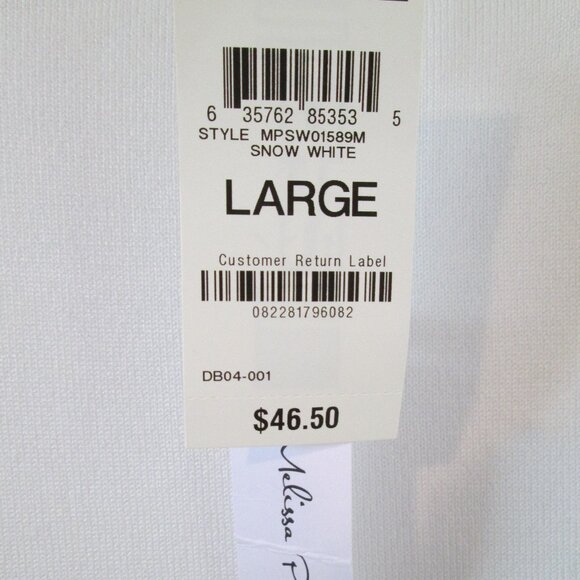 Melissa Paige Scalloped Short-Sleeve Sweater Sz L NWT - Picture 12 of 12